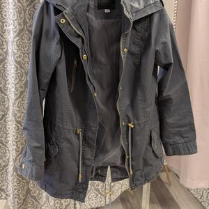 Miss London Gray Utility Jacket